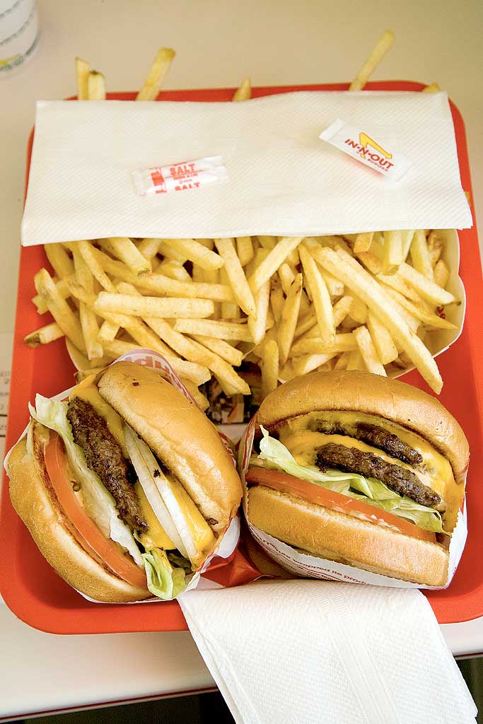 in and out double double burgers jose mier
