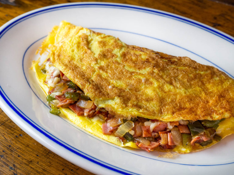 Western Omelette With Bell Pepper, Onion, Ham, and Cheese Jose Mier