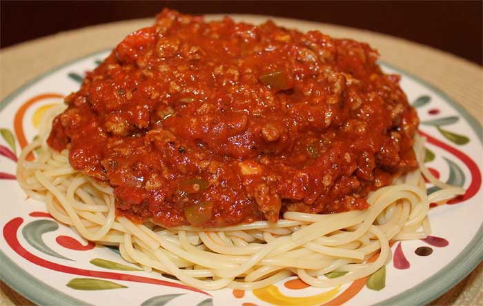 Jose Mier and cauliflower spaghetti sauce