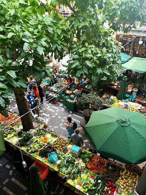 Jose Mier shopping in Italian market