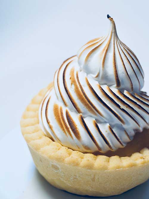 Jose Mier pumpkin tart with meringue topping