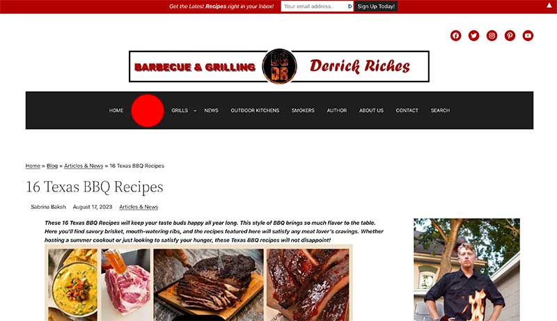 Texas BBQ site loved by Jose Mier