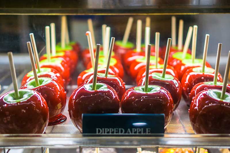 Candied apples in Sun Valley by Jose Mier