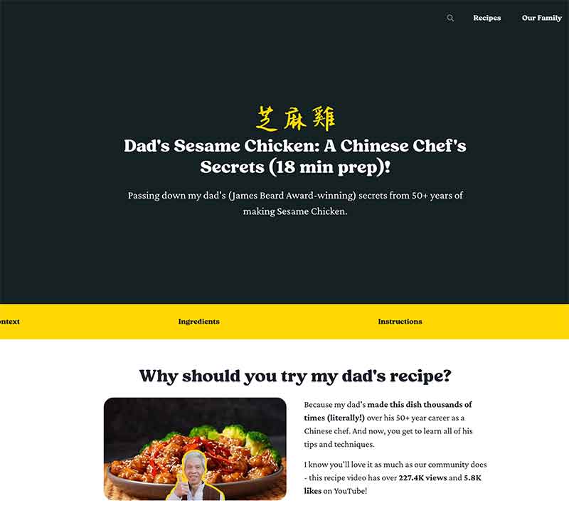 Sesame chicken recipe found by Jose Mier Sun Valley, CA