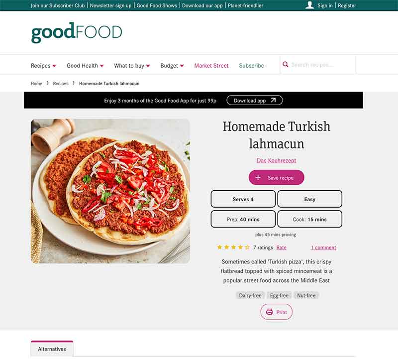 BBC Turkish Pizza recipe Jose Mier Sun Valley