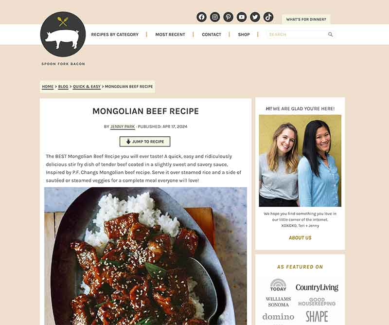 Jose Mier Sun Valley Mongolian beef recipe