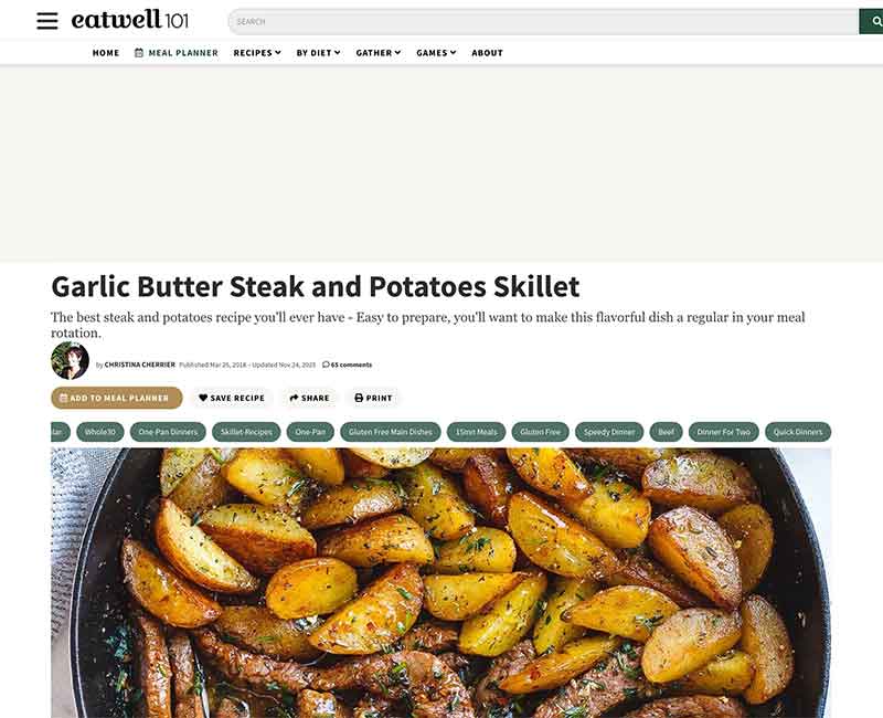 Garlic butter steak recipe site Sun Valley Jose MIer