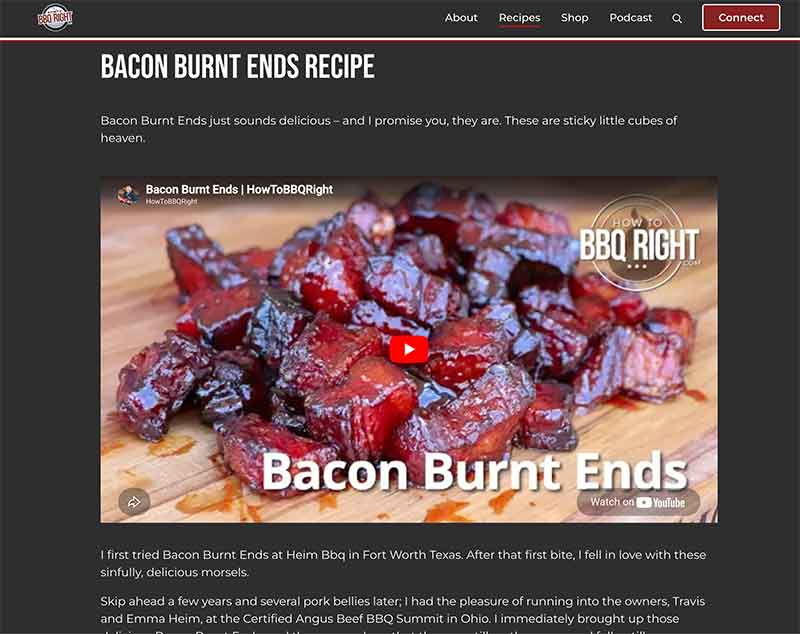 Bacon burnt ends Sun Valley, CA Jose Mier