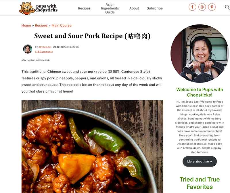 Sweet and sour pork site Jose Mier Sun Valley, CA